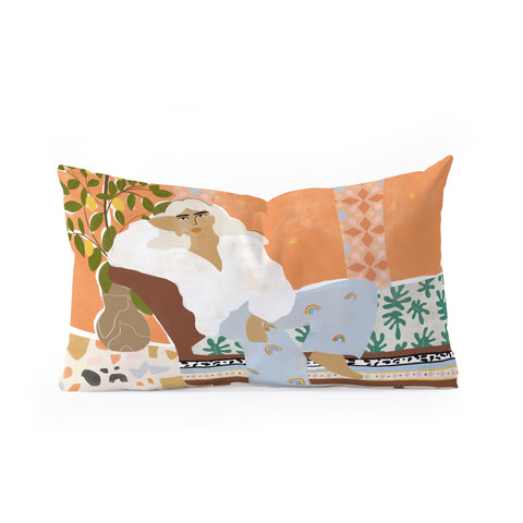 Alja Horvat There is always Sunshine after Oblong Throw Pillow