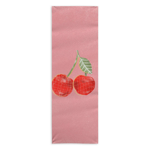 Alja Horvat Yummi Cherry Yoga Towel