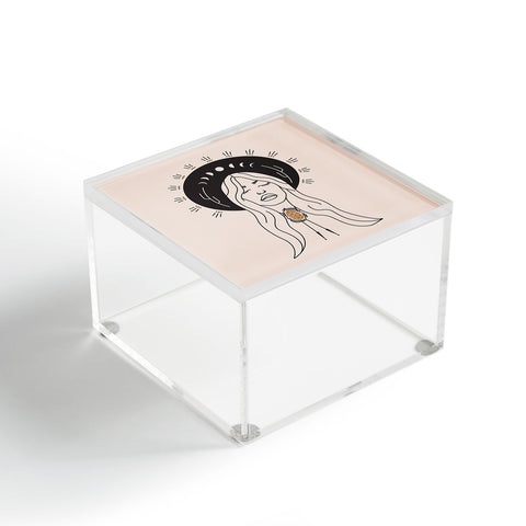 Allie Falcon Desert Angel in Black Cream Acrylic Box