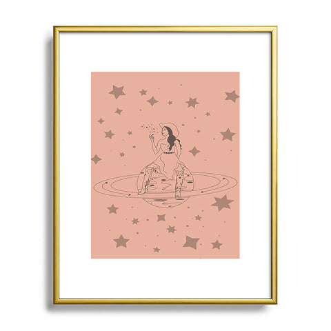 Allie Falcon Janet From Another Planet Metal Framed Art Print