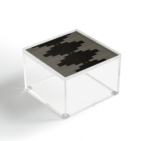 Allie Falcon Southwestern Minimalist Black Acrylic Box