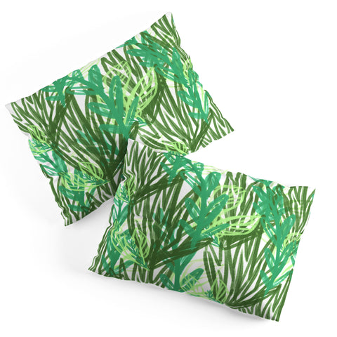 Allyson Johnson Abstract greenery Pillow Shams
