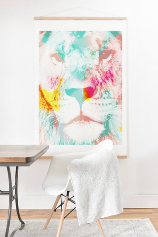 Allyson Johnson Abstract Lion Art Print And Hanger