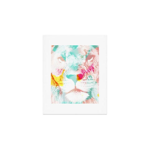 Allyson Johnson Abstract Lion Art Print
