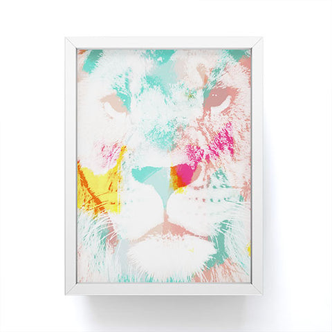 Allyson Johnson Abstract Lion Framed Mini Art Print