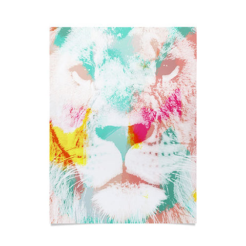 Allyson Johnson Abstract Lion Poster