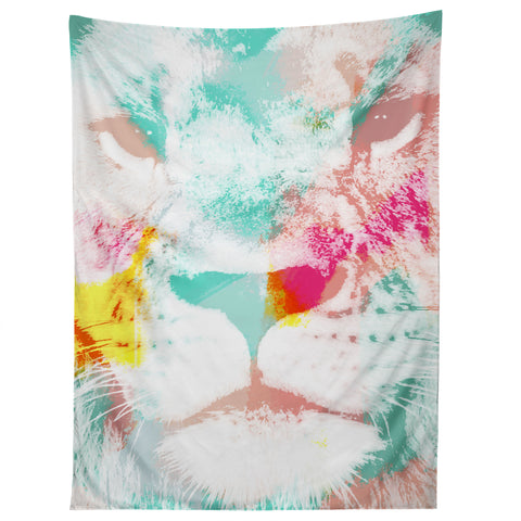 Allyson Johnson Abstract Lion Tapestry