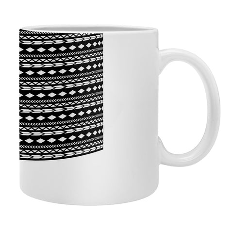 Allyson Johnson Black Aztec Coffee Mug