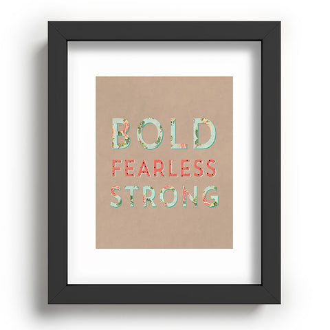 Allyson Johnson Bold Fearless And Strong Recessed Framing Rectangle