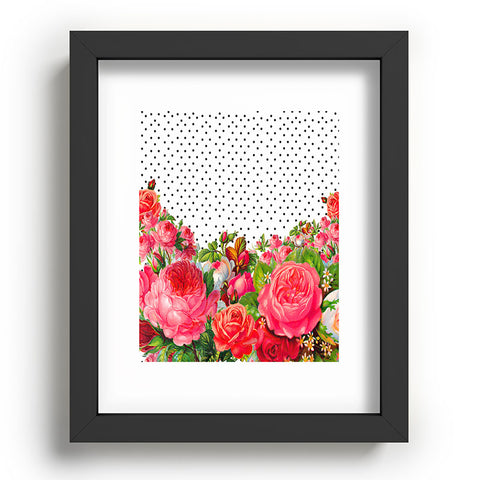 Allyson Johnson Bold Floral And Dots Recessed Framing Rectangle