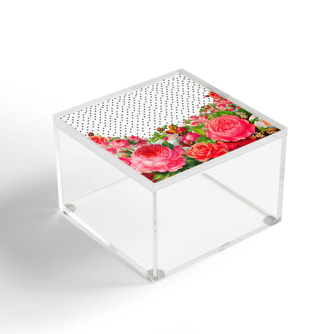 Allyson Johnson Bold Floral And Dots Acrylic Box