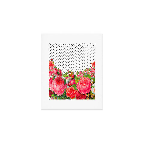 Allyson Johnson Bold Floral And Dots Art Print