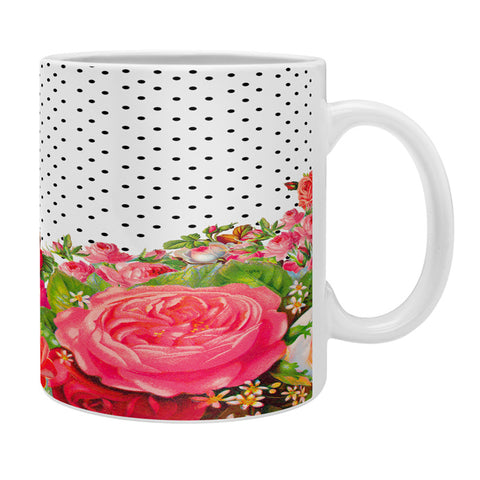 Allyson Johnson Bold Floral And Dots Coffee Mug