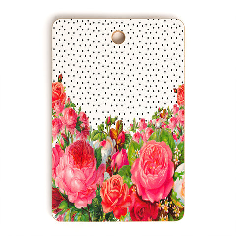 Allyson Johnson Bold Floral And Dots Cutting Board Rectangle