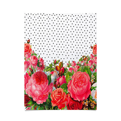 Allyson Johnson Bold Floral And Dots Poster