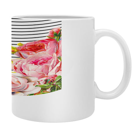 Allyson Johnson Bold Floral and stripes Coffee Mug