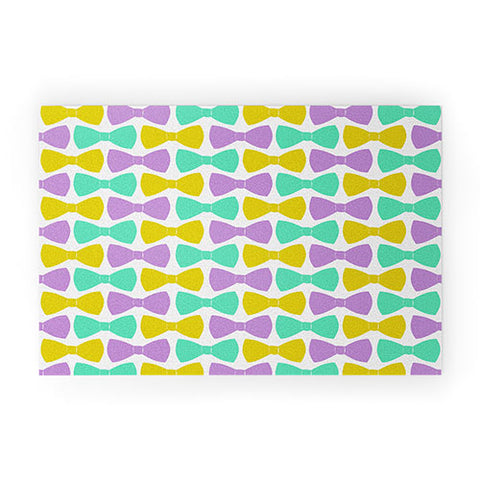 Allyson Johnson Bright Bow Ties Welcome Mat