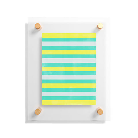 Allyson Johnson Bright Stripes Floating Acrylic Print