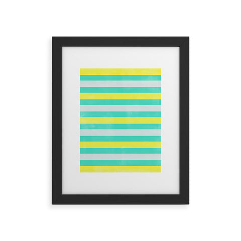 Allyson Johnson Bright Stripes Framed Art Print