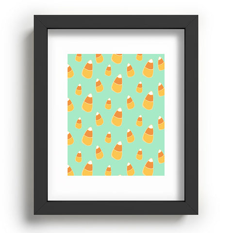 Allyson Johnson Candy Corn Blue Recessed Framing Rectangle