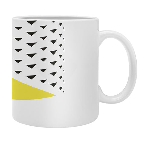 Allyson Johnson Chartreuse n triangles Coffee Mug
