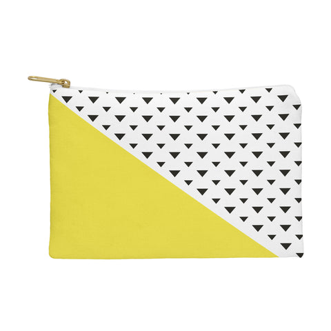 Allyson Johnson Chartreuse n triangles Pouch
