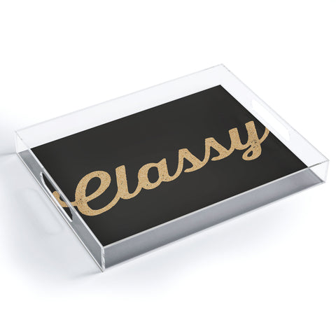 Allyson Johnson Classy And Glittering Acrylic Tray