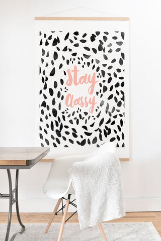 Allyson Johnson Classy Dalmation Art Print And Hanger