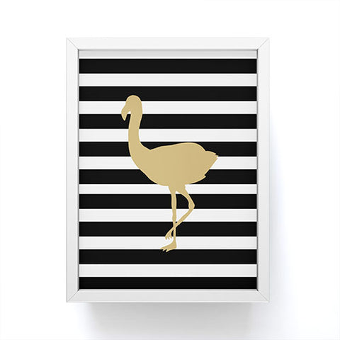 Allyson Johnson Classy Flamingos Framed Mini Art Print