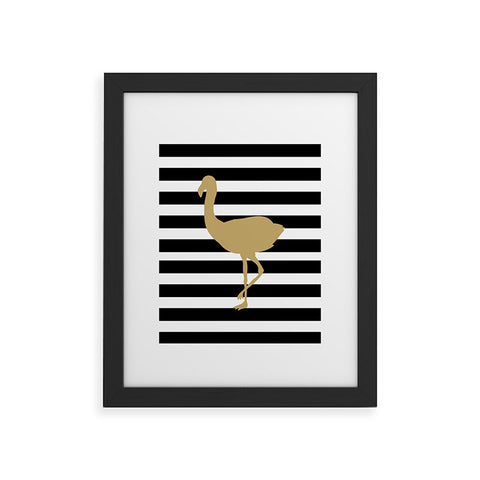 Allyson Johnson Classy Flamingos Framed Art Print