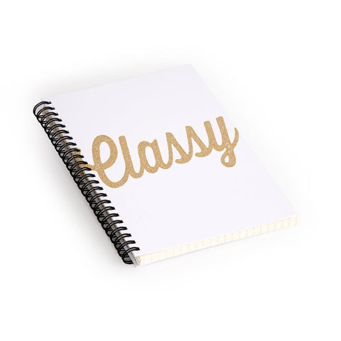 Allyson Johnson Classy White Spiral Notebook