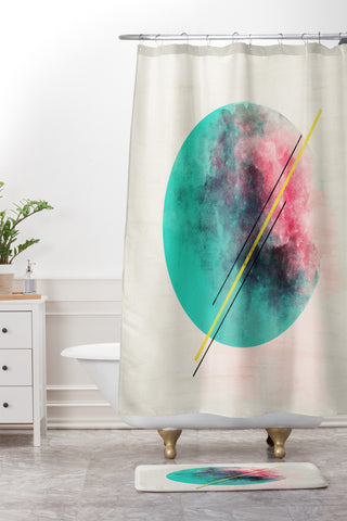 Allyson Johnson Color Explosion Shower Curtain And Mat