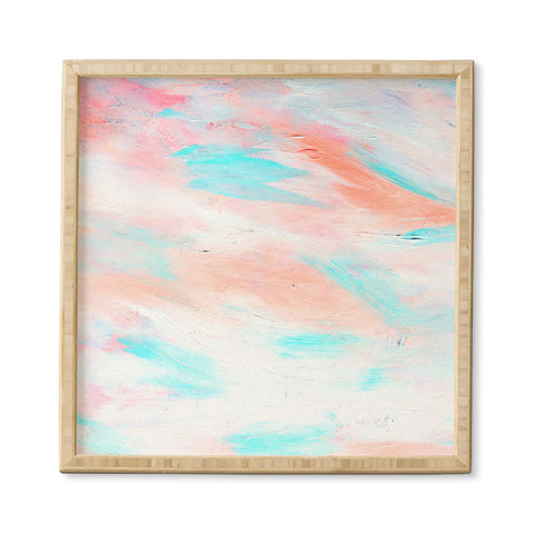 Allyson Johnson Coral Abstract Framed Wall Art