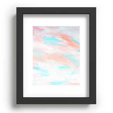Allyson Johnson Coral Abstract Recessed Framing Rectangle
