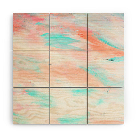 Allyson Johnson Coral Abstract Wood Wall Mural