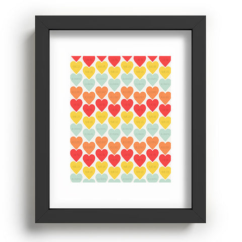 Allyson Johnson Cute Little Hearts Recessed Framing Rectangle