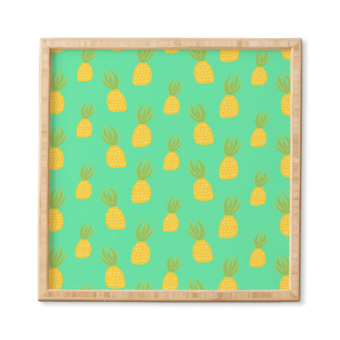 Allyson Johnson Cute Pineapples Framed Wall Art