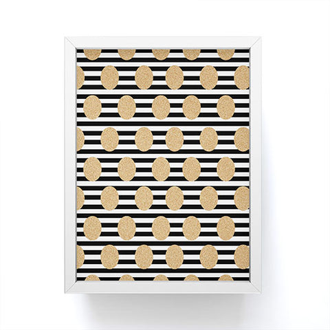Allyson Johnson Dots N Stripes Framed Mini Art Print