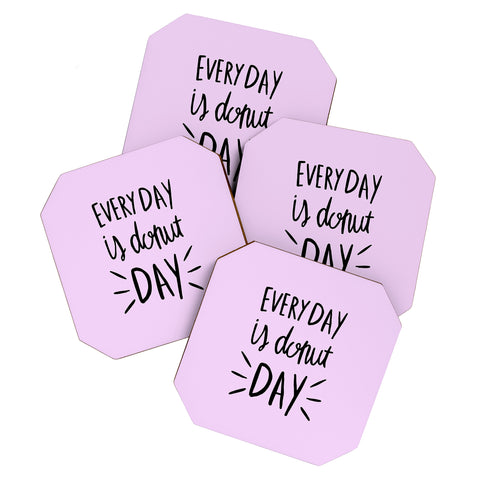 Allyson Johnson Every Day Is Donut Day Coaster Set