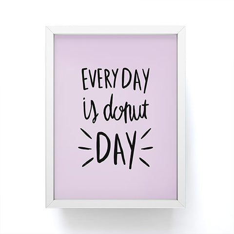 Allyson Johnson Every Day Is Donut Day Framed Mini Art Print