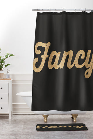 Allyson Johnson Fancy and glittering Shower Curtain And Mat