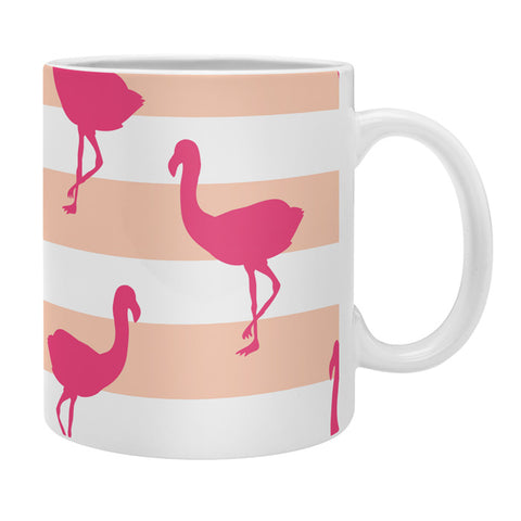 Allyson Johnson Flamingos and peach Coffee Mug