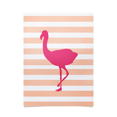 Allyson Johnson Flamingos and peach Poster