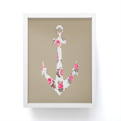 Allyson Johnson Floral Anchor Framed Mini Art Print