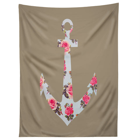 Allyson Johnson Floral Anchor Tapestry