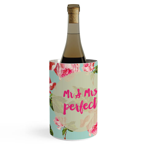Allyson Johnson Floral Mr and Mrs Perfect Wine Chiller
