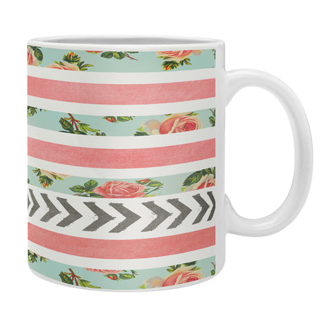 Allyson Johnson Floral Stripes And Arrows Coffee Mug