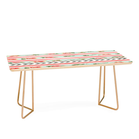 Allyson Johnson Floral Stripes And Arrows Coffee Table