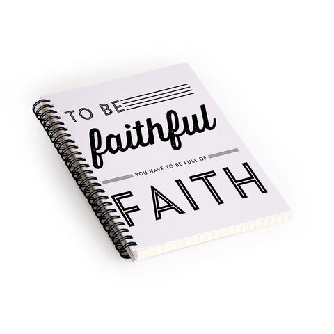 Allyson Johnson Full Of Faith Spiral Notebook