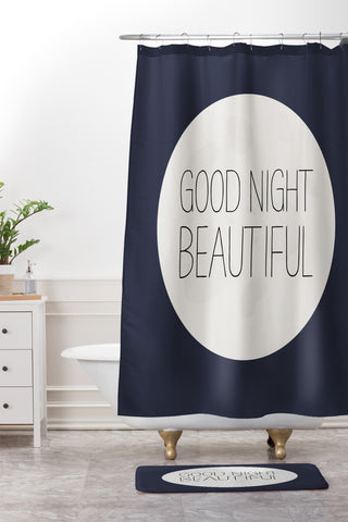 Allyson Johnson Good Night Beautiful Shower Curtain And Mat
